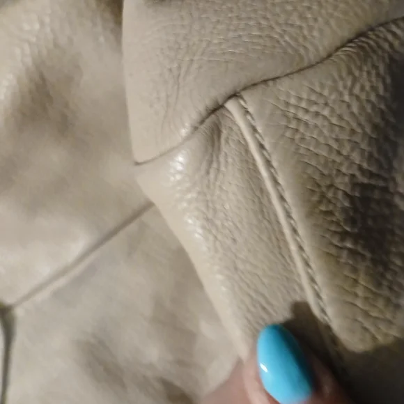 ✨ Marc by Marc Jacobs Classic Q Workwear Leather Satchel Tote Bag Beige Cream - Picture 11 of 16